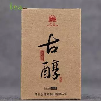 Чай Пуэр, 200 лет, древнее дерево Иу, чистый материал, древесина, древний, мягкий, золотые волосы, спелый чай Пуэр, мини-чайный кирпичик