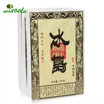 Чай Пуэр Биндао Линцан Шэн 2015 года с ароматом древнего дерева и кристаллами, 250 г 250g