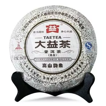 Чай пуэр Dayi Ripe 2010 TAETEA Gao Shan Yun Xiang Shu Puer пакетик 001 357г 357g