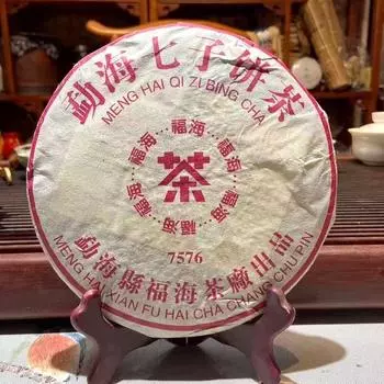 Чай Пуэр FuHai Ripe 2006 7576 QiZiBing Шу Пуэр Китайский чай 357г