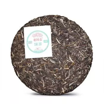 Чай Пуэр Хайвань Старый Товарищ Шен Пуэр 2021 года Лао Тун Чжи 9948 сырой чай Пуэр 357г 357g