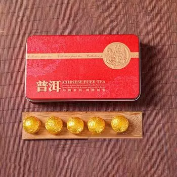 Чай пуэр из Юньнаня, ароматный чай Сяотуо, 70 г, мини-чай (Красная Коробка)