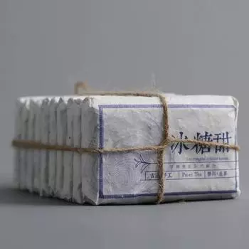 Чай пуэр из Юньнаня, кирпичный, сахарный, сладкий, большого дерева, старого дерева, сырой весенний чай 45 г