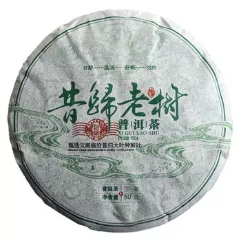 Чай пуэр из Юньнаня, старое дерево, сырой чай пуэр, большое дерево, лепешка старого дерева 50 г