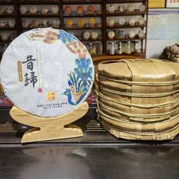 Чай пуэр из провинции Юньнань 357 г, чайная фабрика Сигуй, сырой чайный пирог и различные виды чая в виде пирога, чай туо 357g