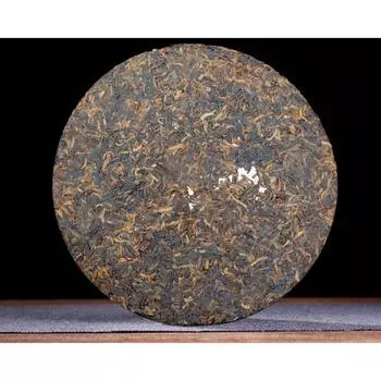 Чай пуэр из провинции Юньнань Мэнхай, приготовленный чайный двор, чай из семи цзы с коричневыми горами, древний чай из дерева 357 г 357g