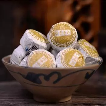 Чай Пуэр из выдержанного Юньнани Мэнхай, альпийский клейкий рис, мини-чай Сяотуо, 500 г