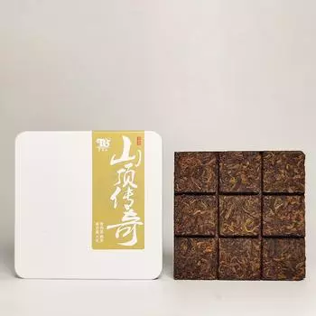 Чай пуэр Mountain Legend, Древнее дерево, спелый кирпич, аромат сандалового дерева Юньнань, 55 г