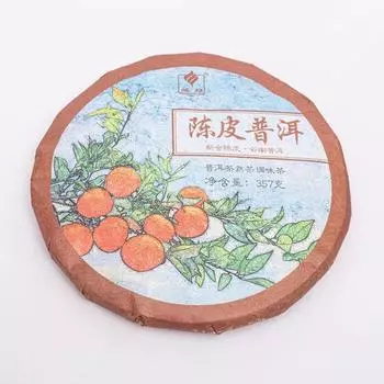 Чай Пуэр с кожурой мандарина Гу И Сушеный чай Пуэр с кожурой апельсина 357г