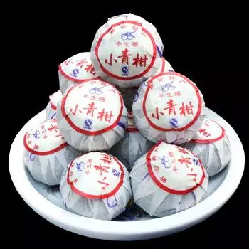 Чай Пуэр СиньХуэй Чэнь Пи с кожурой мандарина спелый, 2016 г. Чай Пуэр Премиум маленький мандариновый 100г