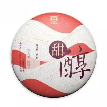 Чай Пуэр Сладкий и мягкий Пуэр Спелый чайный пирог 300 г Чайный торт Юньнань Мэнхайский чай