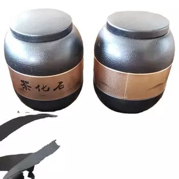 Чай Пуэр Спелый клейкий ароматный окаменелый чай 500 г в жестяной банке Чайный подарок Юньнань