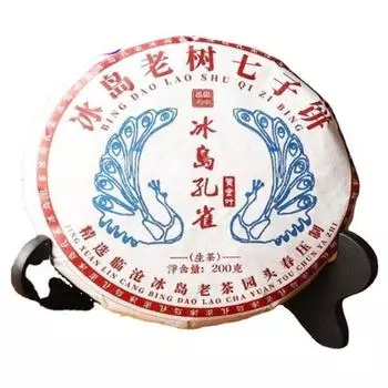 Чай Пуэр Сырой чай Lincang Исландия Голова павлина Весеннее сусальное золото 200г 357G