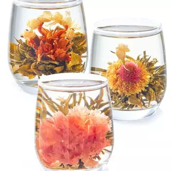 Чай RIMTAE Carnation Blooming Craft Tea, 5 видов, набор в индивидуальной упаковке, цветочный чай
