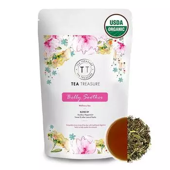 Чай Ройбуш для пищеварения (100 г), Belly Soother Wellness Tea, Tea Treasure