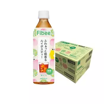 Чай ройбуш с ароматом персика Mitsukan Fibee, 500 мл x 24 бутылки. Диетический сахар, кофеин, пищевая клетчатка, ароматизированный чай. Кофеин без клетчатки [ферментируемый]