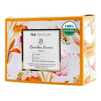 Чай Ройбуш с Какао (18 пак, 2 г), Rooibos Cocoa Tea, Tea Treasure
