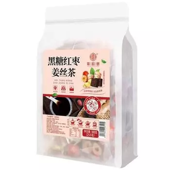 Чай с черным сахаром, красным фиником, имбирем, шелком, травяной чай 300г