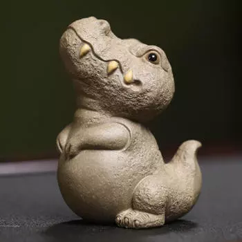 Чай с динозавром, домашнее животное, украшение, идеальный подарок, поделка, милая статуэтка для влюбленных, настольная статуэтка