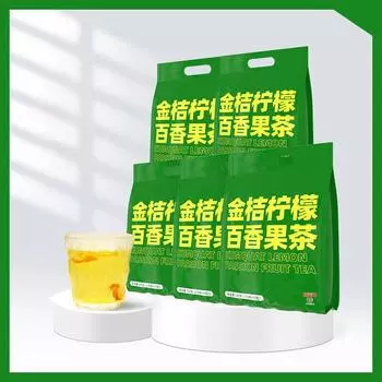 Чай с кумкватом, лимоном и маракуйей. Летний фруктовый ароматизированный чайный напиток. Boxed 75g (15g * 5 packs)