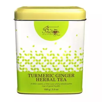 Чай с Куркумой и Имбирем (100 г), Turmeric Ginger Herbal Tea, Indian Chai