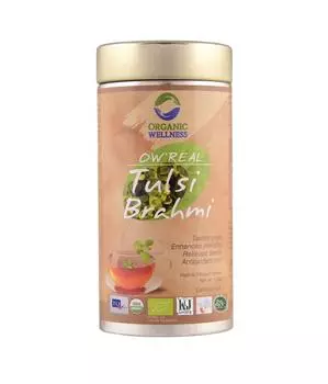 Чай с Тулси и Брахми (100 г), Tulsi Brahmi Tea, Organic Wellness 100 g