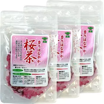 Чай Сакура отечественного производства 40 г x 3 пакетика набор Sugamo чайный магазин Yamatenen [100% произведено]