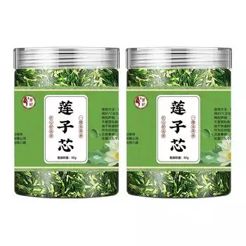 Чай «Сердце лотоса» в банках и пакетиках, отобранный из сердцевины лотоса провинции Цзянси, 60 г