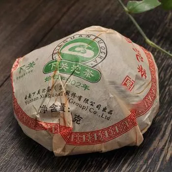 Чай Сягуань Сырой Пуэр Цзин Май Старое Дерево Шен Пуэр Туо 2012 г. 100г 100g