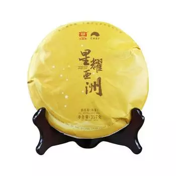 Чай STARLISHT OVER ASIA Yunnan Menghai Dayi Pu Er Tea Ripe PuEr Cake 357г 2017 г., спелый 357g