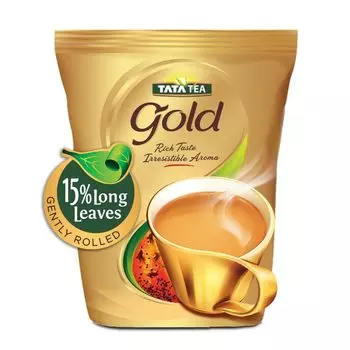 Чай Tata Tea Gold Premium Assam с нежно скрученными ароматными длинными листьями, насыщенный и ароматный чай, черный чай 500G