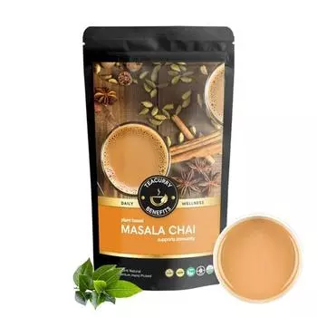 Чай TEACURRY Masala Chai - 250/125 чашек | Помогает повысить иммунитет и бороться с инфекциями | Чай Masala Chai
