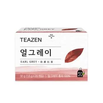 Чай Teazen Earl Gray Black 20 пакетиков, Корея Комбуча
