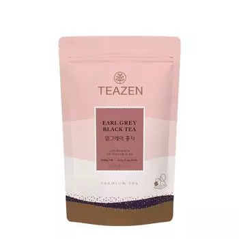 Чай Teazen Earl Grey черный 25 пакетиков (треугольные чайные пакетики), Корейский Комбуча