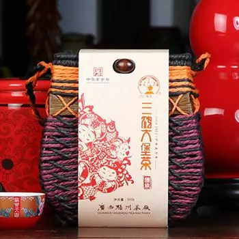 Чай темный SAN HE Cheng Lu Liu Bao Hei Cha, рассыпной черный чай Liu Pao, 500г
