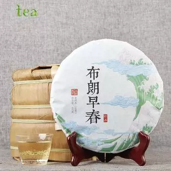 Чай Toudi Early Spring 2020 года, необработанный чай Yunnan Pu er, нежные коричневые почки Early Spring, чай Chunjian Seven Seed Cake, 357 г 357g
