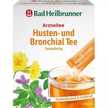 Чай травяной Bad Heilbrunner Husten-und Bronchial Tee 10 упаковок по 12г