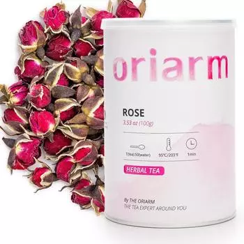 Чай травяной Yunnan Jin Bian Golden Edge Rose Buds в банке 100г 100g