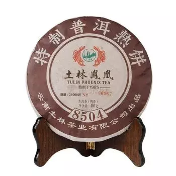 Чай ТуЛин Феникс Китайский Пу Эр Спелый 8504 (701) Торт Гунтин Пуэр Шу 400г