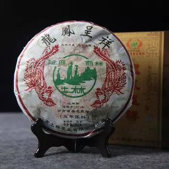 Чай ТуЛин Феникс Шу Пуэр Спелый Пуэр 2012 года пятилетний материал 357г