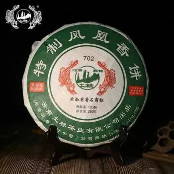 Чай TuLin Phoenix Old Pu Erh 2012 Special Xiang Bing 702 Шен Пуэр 380г