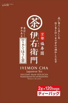 Чай Uji Dew Iyemon Hojicha с жареным рисом в пакетиках 2 г x 120 шт.