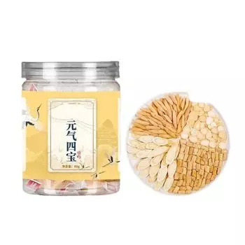 Чай Vitality Four Treasures в банке, чай Energy Yuanqi Sibao