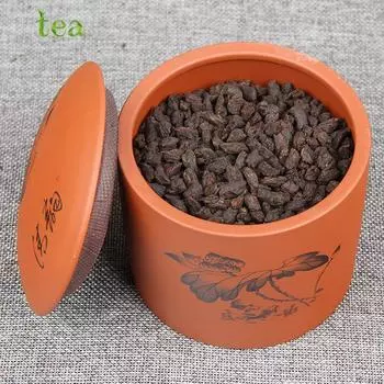 Чай выдержанный Мэнхай Ископаемый 250г (Фиолетовая банка с песком) 250g