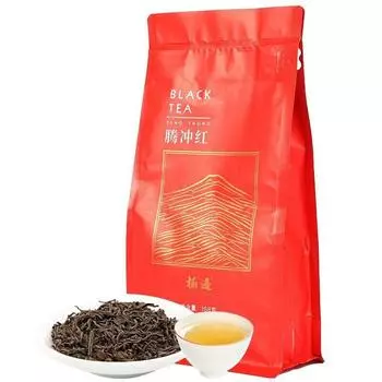 Чай высокогорный черный листовой 2023 года Yunnan Tengchong Dianhong Tea 168г