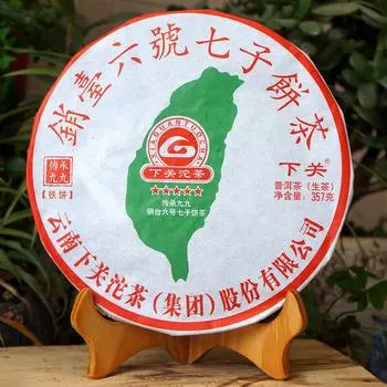 Чай Xiaotai No.6 Qizi Tie Bing Xiaguan Inheritance Jiujiu PuerChaTea 357г