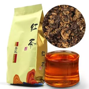 Чай Yunnan Mi Yun Jin Luo Dian Hong Balck 2023, черный чай с одним бутоном и одним листом