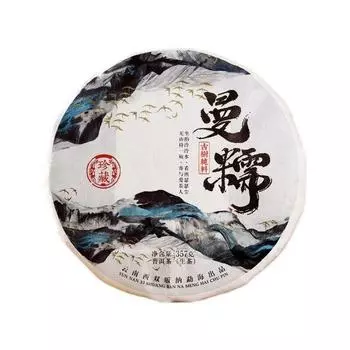 Чай Yunnan Pu er Сырой чай Pu er Mannuo Pu er Сырой чайный пирог 357g/12.59oz