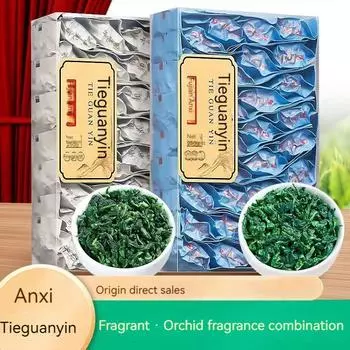 Чай, зеленый чай, Те Гуаньинь, сочетание яркого вкуса и аромата орхидеи, 500г, 60 пакетиков
