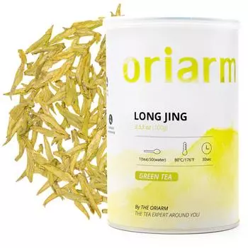 Чай зеленый Pre-Qingming Long Jing Mingqian 1 сорт банка 100г